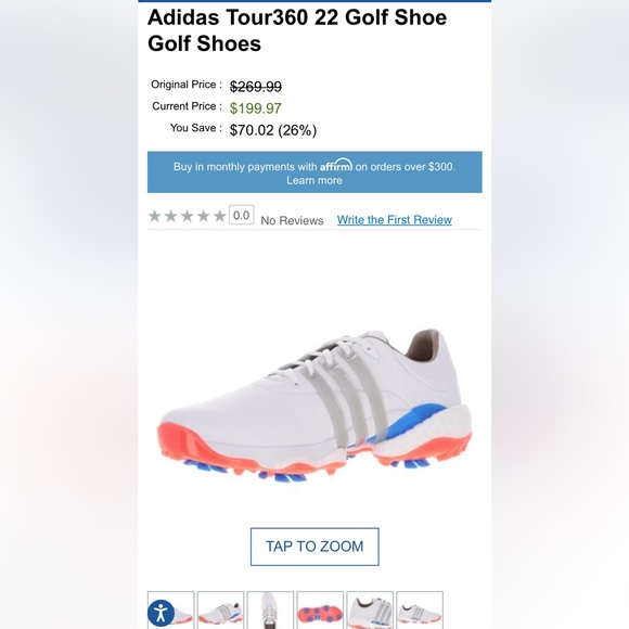 ADIDAS TOUR 360 Golf Shoe 7.5 Women NEW - Picture 8 of 8